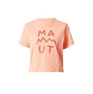 MAMMUT Funkčné tričko 'Massone'  broskyňová / pastelovo červená