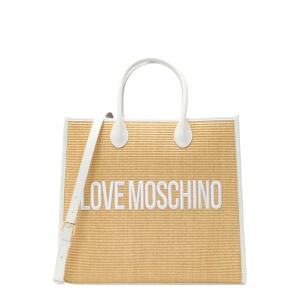 Love Moschino Shopper  béžová / kapučíno / biela