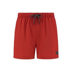 Shiwi Plavecké šortky 'easy mike solid 4-way stretch'  hrdzavo červená / čierna / biela