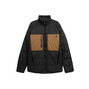 4F Outdoorová bunda  farba ťavej srsti / čierna