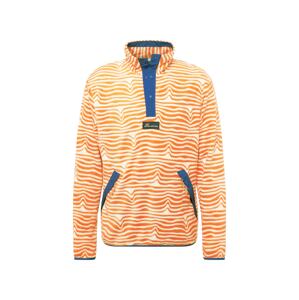CRAGHOPPERS Športový sveter 'Teton'  tmavomodrá / neónovo oranžová / biela
