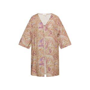 usha FESTIVAL Kimono  béžová / svetlohnedá / fialová / biela