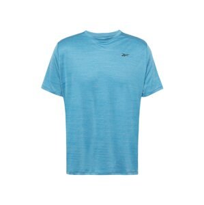 Reebok Sport Funkčné tričko  modrá melírovaná / čierna