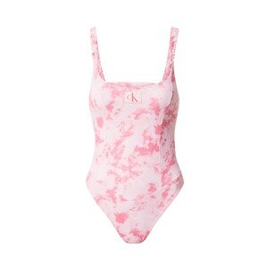 Calvin Klein Swimwear Jednodielne plavky  rosé / eozín / staroružová / biela