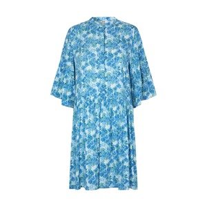 mbym Košeľové šaty 'Agafia'  kráľovská modrá / svetlomodrá / trávovo zelená / biela
