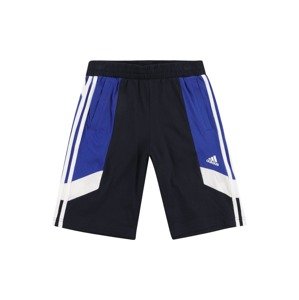 ADIDAS PERFORMANCE Športové nohavice 'Colorblock 3-Stripes  Fit'  modrá / čierna / šedobiela