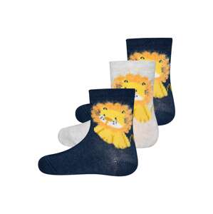 EWERS Ponožky  béžová / námornícka modrá / žltá / šedobiela