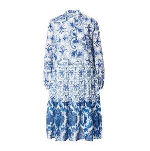 0039 Italy Košeľové šaty 'Mila'  modrá / svetlomodrá / biela