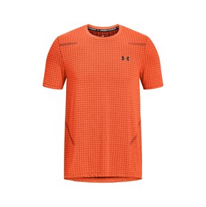 UNDER ARMOUR Funkčné tričko 'Grid'  oranžová / čierna