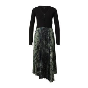 AllSaints Šaty 'LEOWA GIA'  sivá / svetlosivá / čierna