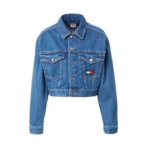 Tommy Jeans Prechodná bunda 'Claire'  námornícka modrá / modrá denim / červená / biela