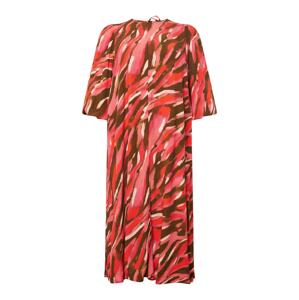 Fransa Letné šaty 'Kaiya'  hnedá / staroružová / červená / biela