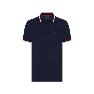 DENIM CULTURE Tričko 'Brenton'  námornícka modrá / červená / biela