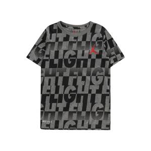 Jordan Funkčné tričko  sivá / červená / čierna / biela
