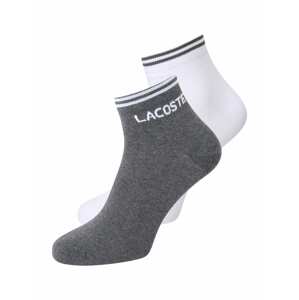 LACOSTE Ponožky  sivá melírovaná / biela