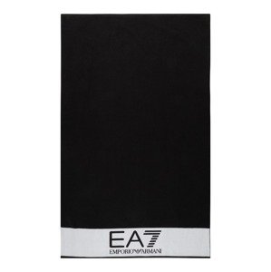EA7 Emporio Armani Plážová osuška  svetlosivá / čierna