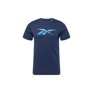 Reebok Sport Funkčné tričko  námornícka modrá / nebesky modrá