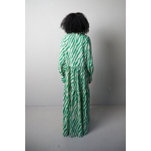 Stella Nova Košeľové šaty 'Isolda'  zelená / biela