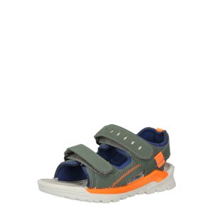 RICOSTA Otvorená obuv 'Tajo'  modrá / tmavozelená / oranžová
