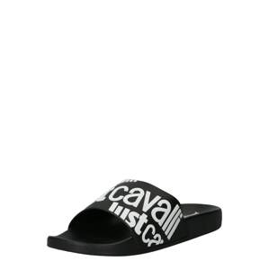 Just Cavalli Plážové / kúpacie topánky 'FONDO'  čierna / biela
