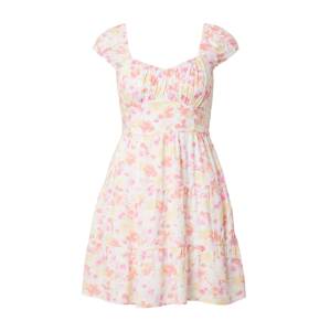 HOLLISTER Letné šaty  svetlooranžová / ružová / biela