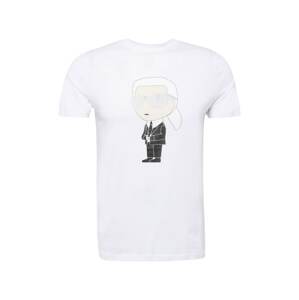 Karl Lagerfeld Tričko  telová / čierna / strieborná / biela