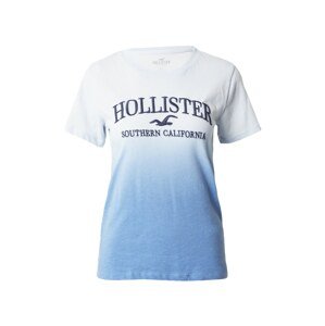 HOLLISTER Tričko  námornícka modrá / pastelovo modrá / svetlomodrá