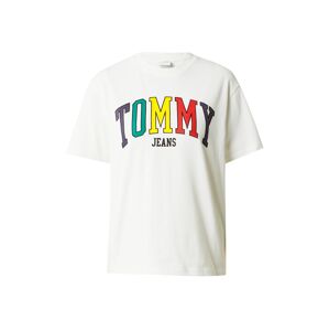 Tommy Jeans Tričko  námornícka modrá / žltá / fialová / biela