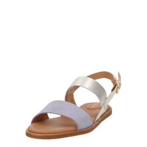 CLARKS Remienkové sandále 'Karsea'  fialová / strieborná / biela