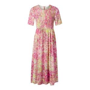 Rich & Royal Šaty  limetková / ružová / svetloružová / biela