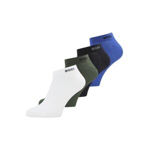 BOSS Black Ponožky  modrá / tmavozelená / čierna / biela