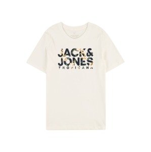 Jack & Jones Junior Tričko 'BECS'  svetložltá / smaragdová / jedľová / biela