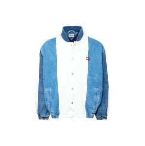 Tommy Jeans Prechodná bunda  námornícka modrá / modrá denim / červená / biely denim