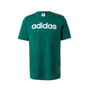 ADIDAS SPORTSWEAR Funkčné tričko 'Essentials'  smaragdová / biela