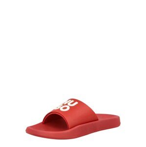 HUGO Plážové / kúpacie topánky 'Nil'  červená / biela
