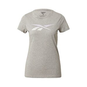 Reebok Sport Funkčné tričko 'Vector'  sivá melírovaná / pastelovo ružová / šedobiela