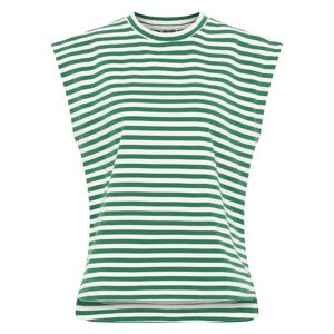 DreiMaster Maritim Tričko  zelená / biela