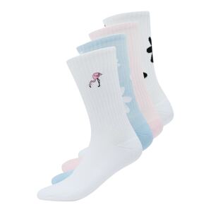 HOLLISTER Ponožky  svetlomodrá / pastelovo ružová / čierna / biela