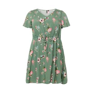 Vero Moda Curve Letné šaty 'Easy'  svetlomodrá / zelená / tmavozelená / ružová