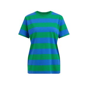 WE Fashion Tričko  kráľovská modrá / trávovo zelená