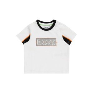 BOSS Kidswear Tričko  oranžová / čierna / biela