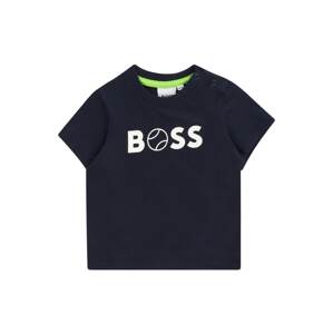 BOSS Kidswear Tričko  tmavomodrá / biela