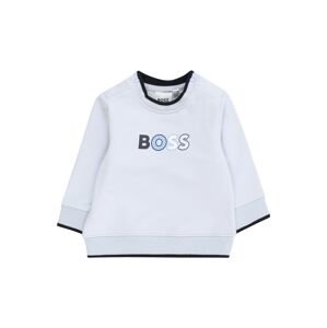 BOSS Kidswear Mikina  námornícka modrá / nebesky modrá / čierna / biela