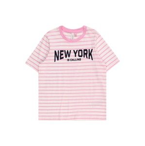 Vero Moda Girl Tričko 'LEILA'  ružová / čierna / biela