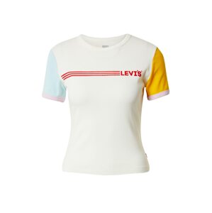 LEVI'S ® Tričko 'Graphic Ringer Rickie'  svetlomodrá / karí / červená / biela