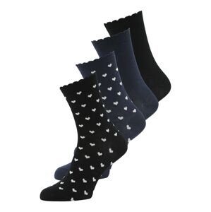 Lindex Ponožky  tmavomodrá / čierna / biela