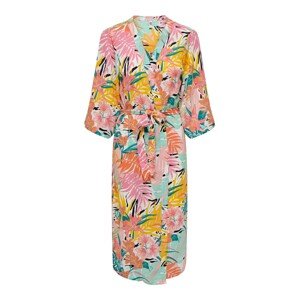 JDY Kimono 'CLARA'  nefritová / oranžová / ružová / biela