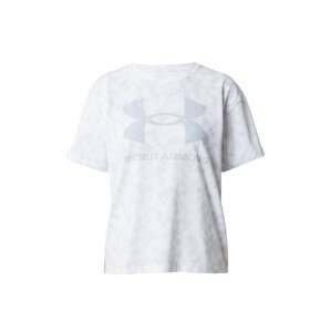 UNDER ARMOUR Funkčné tričko  striebornosivá / sivá melírovaná / biela