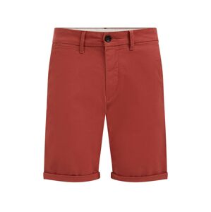 WE Fashion Chino nohavice  hrdzavo červená