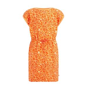 WE Fashion Šaty  oranžová / homárová / biela